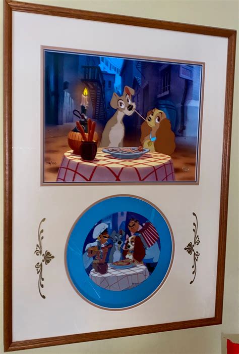 Disney Animation Cel Lady And The Tramp Bella Notte Rare