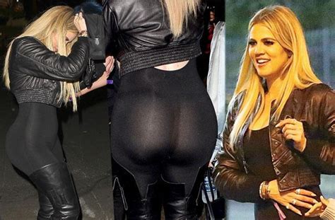 Khloe Kardashian Shows Off Butt In Tight See Through Bodysuit