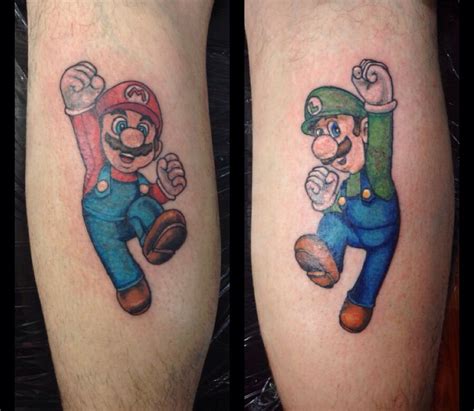 Super Mario Bros Tattoo Bro Tattoos Sibling Tattoos Sweet Tattoos