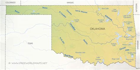 Map Of Texas Oklahoma Border Map Of Spain Andalucia