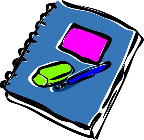 Notizbuch Tagebuch Radiergummi Kostenlose Vektorgrafik Auf Pixabay