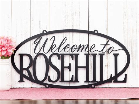 Custom Welcome Home Established Sign Personalized Sig Outdoor Plaque