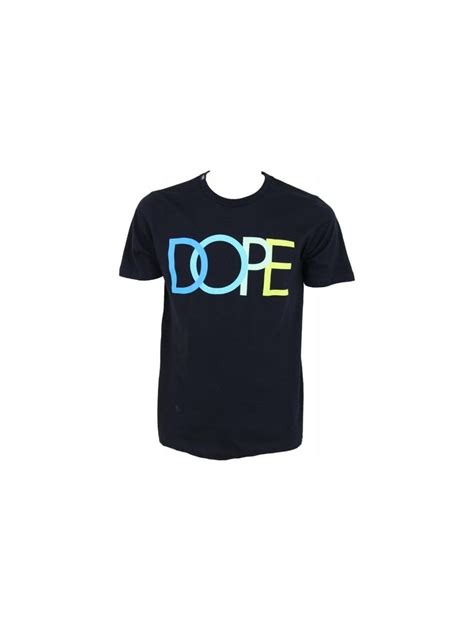 Dope Couture Multi Colour Logo Tshirt In Black Northern Threads