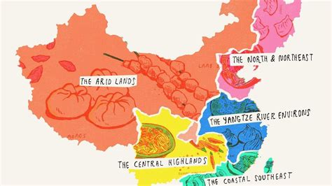 Dividing And Conquering The Cuisines Of China China Map Chinese Cuisine