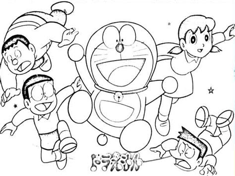 30 Gambar Kartun Doraemon Untuk Mewarnai Dan Aktivitas Seru Anak Anak