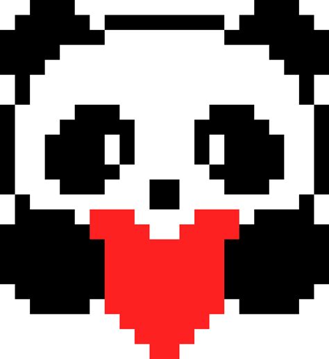 Kawaii Panda Pixelart By Trashbutclassy On Deviantart