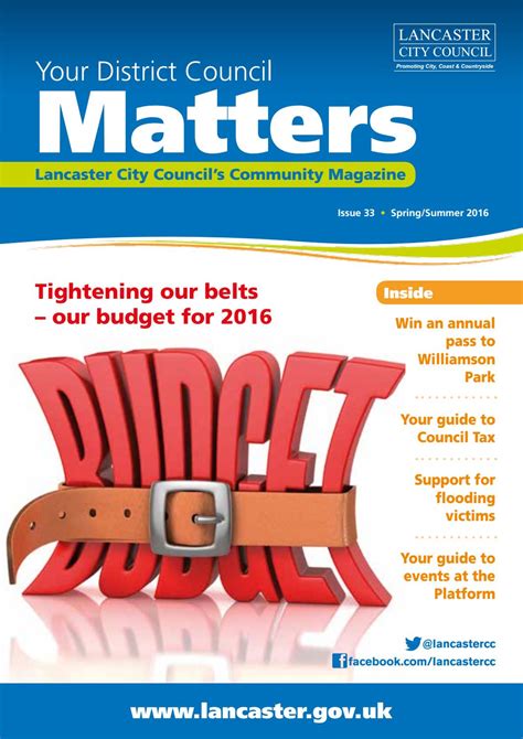 Your District Council Matters 2016 By Lancaster City Council Issuu