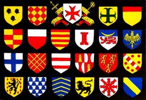 More images for blason moyen âge à colorier » Shields and color signification- What a great project for ...