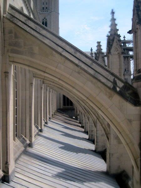 Flying Buttress At Washington Cathedral Gothic Architecture Structure