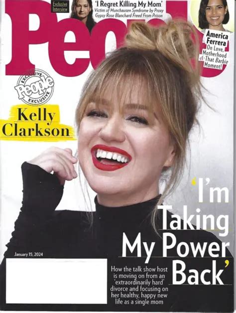 People Magazine 15 January 2024 Kelly Clarkson Im Taking My Power Back