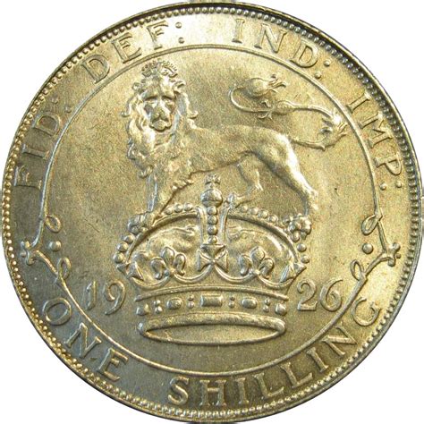 British 1 Shilling 1926 1927 George V Foreign Currency