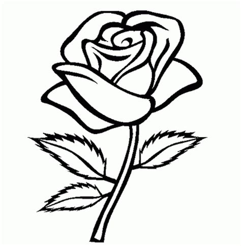 Flower Coloring Pages For Girls Easy Printable Kids Colouring Pages