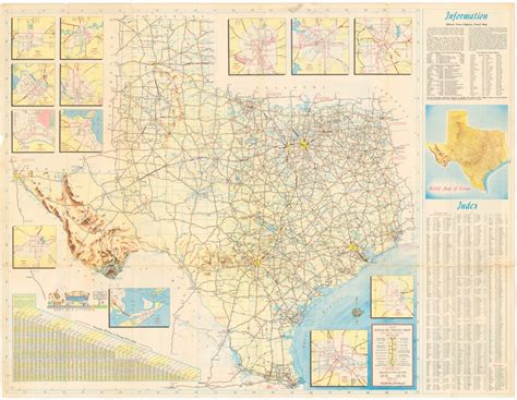 Texasfreeway Statewide Historic Information Old Road Maps