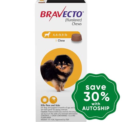 Bravecto Fluralaner Flea And Tick Protection Chewable For Dogs 2 4