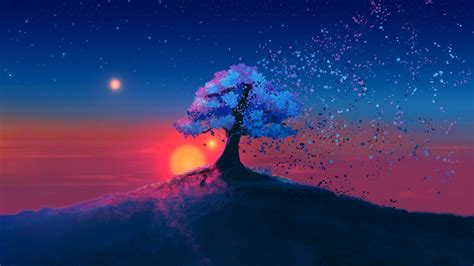 Artwork Landscape Joeyjazz Sky Floating Nature Digital Art Trees