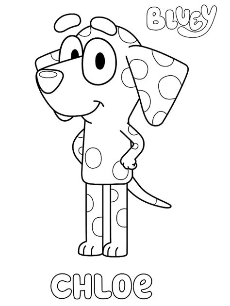 Chloe From Bluey Coloring Page Free Printable Coloring Pages For Kids