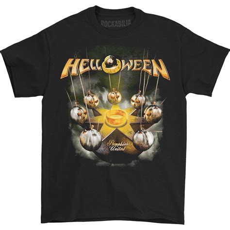 Helloween Helloween Mens United Tour Tee T Shirt Black