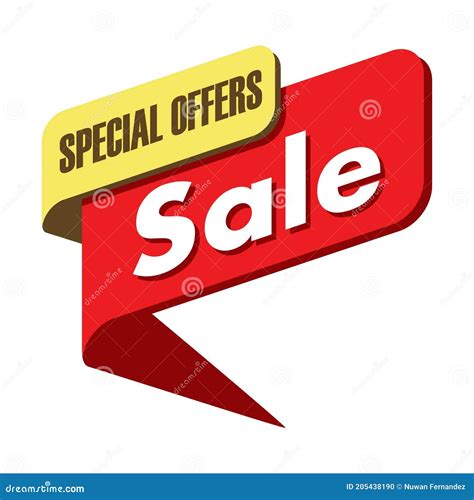 Sale Special Offers Banner Super Deals Vector Illustration Stock