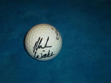 Mark Wiebe Hand Signed Callaway Golf Ball Pga Autograph Signature Ebay