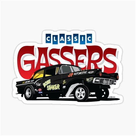 Classic Gassers Sticker For Sale By Johnjenkins Redbubble