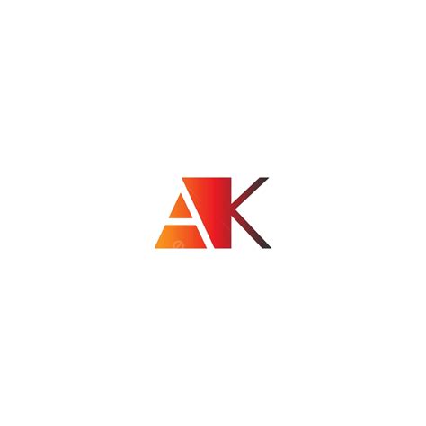 Letter Ak Logo Combination Color Alphabet Company Vector Color
