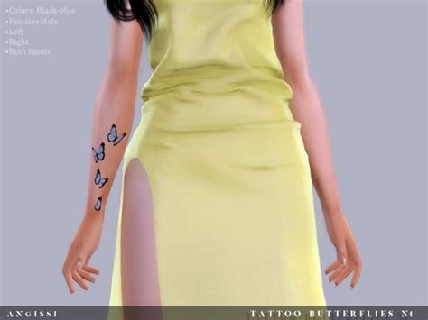 Tattoo Butterflies N4 The Sims 4 Catalog