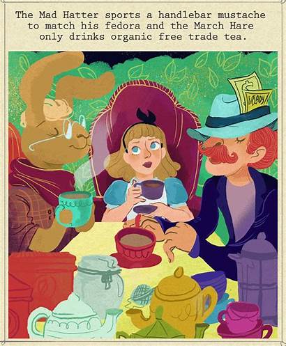 Alice Wonderland Illustrated Apple Tea Mashable Leta