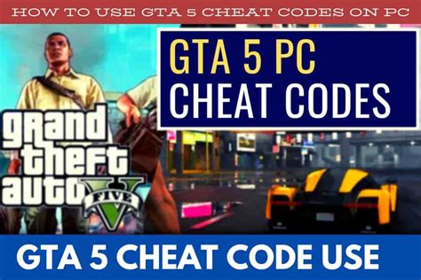 Gta 5 Cheats For Pc Grand Theft Auto V All Cheat Codes Gta 5 Cheats