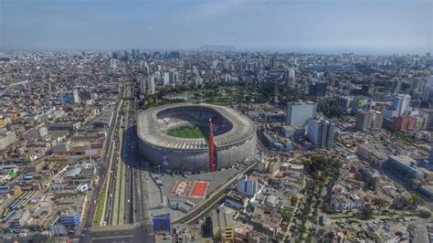 Vista Satelital De Estadio Nacional Del Perú Lima Capital Del Perú