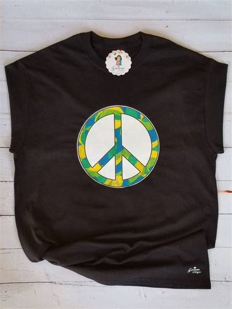 Peace Sign Tshirt Peace Symbol T Shirt Peace Sign Svg Big Etsy