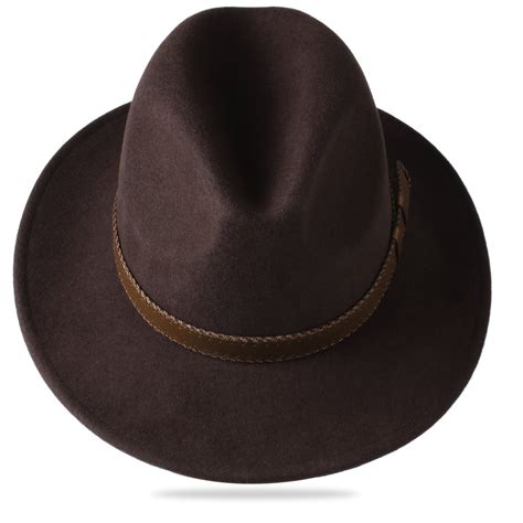Furtalk Fedora Hats For Men Women 100 Australian Wool Felt Wide Brim
