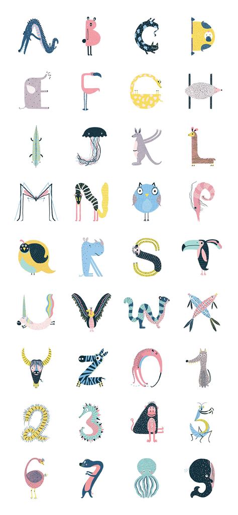 Animal Type 36days Alphabet Design Alphabet Art Inspiration