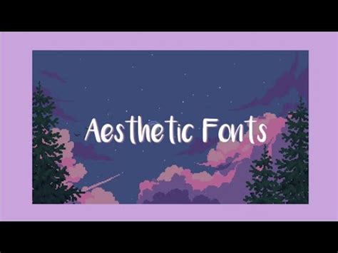 Only fonts with accents euro. Aesthetic Fonts - YouTube