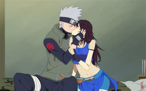Commission Shirahime And Kakashi Kiss By Dannex009 On Deviantart