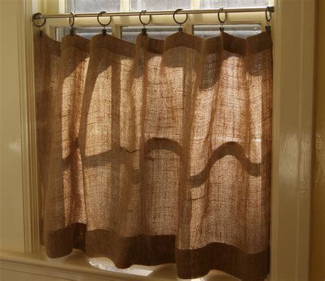 How To Make Burlap Cafe Curtains Guest Post • The Prairie Homestead