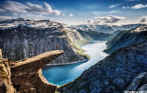 Wallpaper Mountains Nature River Norway Panorama The Trolls