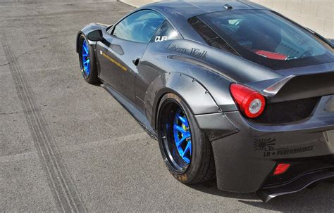 Here's a widebody ferrari 458 tuned by ms motors in cannes, fitted with a liberty walk lb performance bodykit, and armytrix. LB Performance Widebody Kit Ferrari 458 Italia | SUPERCARS SHOW