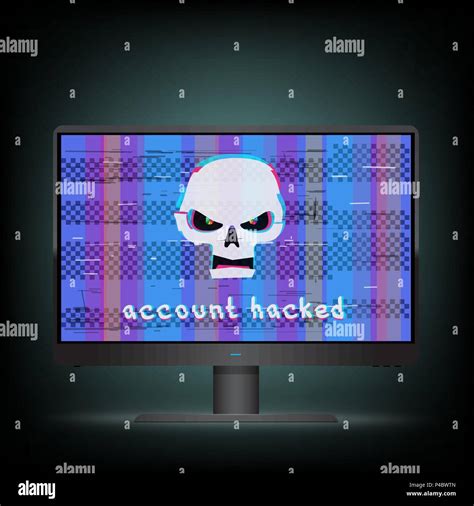 Blue Hacker Attack Background Skull Hi Res Stock Photography And Images