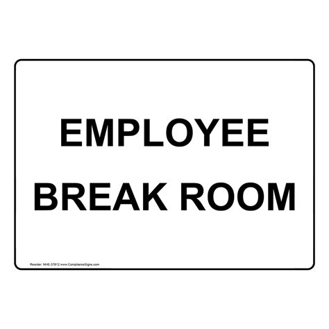 Break Room Signs Printable