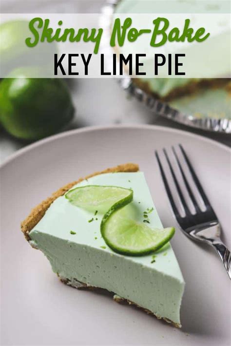 Let cool and refrigerate, overnight if possible. No-Bake Skinny Key Lime Pie | Recipe in 2020 | Lime pie, Key lime pie, Diabetic friendly desserts
