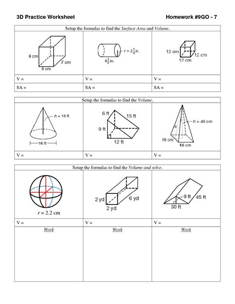 30 3d Shapes Practice Worksheets Coo Worksheets