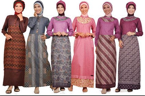 foto baju muslim batik model terbaru gambar trend busana