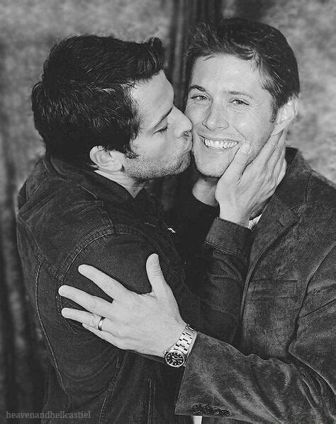 Misha Collins And Jensen Ackles Being Adorable Destiel Misha Collins