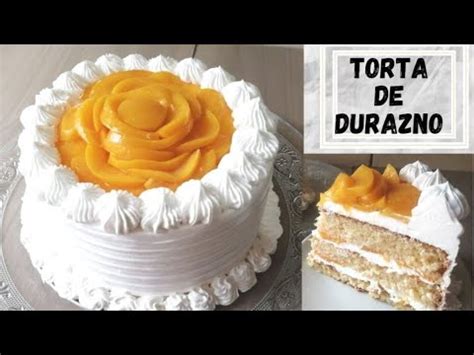 Torta De Durazno Con Crema Chantilly F Cil Y Deliciosa Torta H Meda De