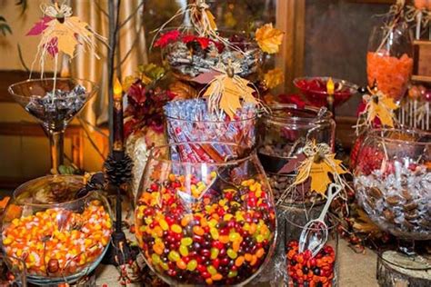 how to set up a fall wedding candy buffet table fall wedding favors diy fall wedding diy