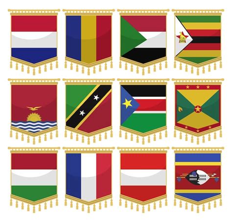 Premium Vector Flags Of The World Collection