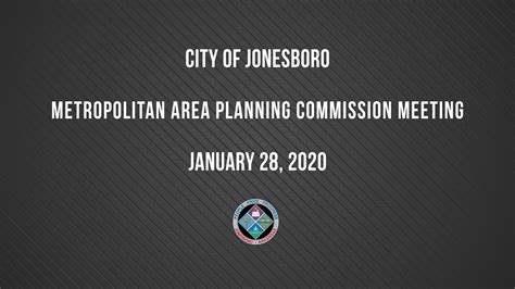 Metropolitan Area Planning Commission Meeting January 28 2020