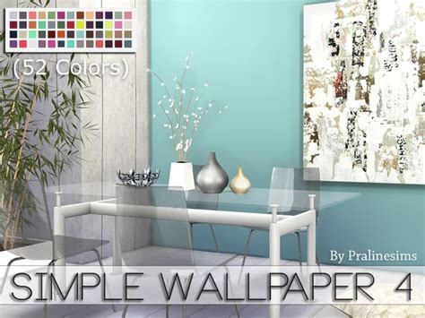Pralinesims Simple Wallpaper 4 Sims 4 Cc Furniture Sims 4 Kitchen