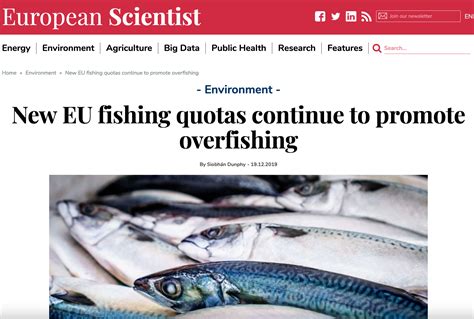 European Scientist New Eu Fishing Quotas Continue To Promote Overfishing Our Fish