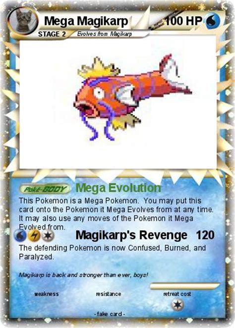 Pokémon Mega Magikarp 10 10 Mega Evolution My Pokemon Card